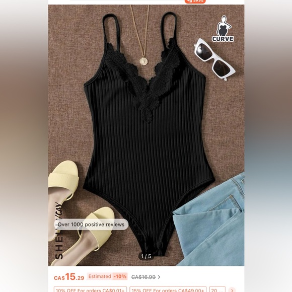SHEIN plus body suit - Picture 5 of 6